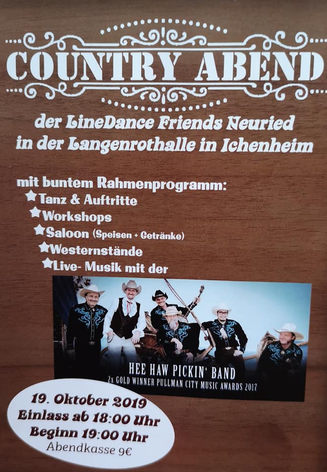 Country Abend Oktober 2019 LineDance Friends Neuried